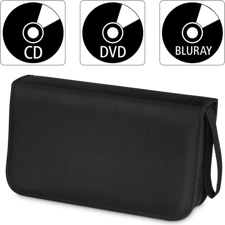 Actual product image Hama CD-/DVD-Wallet made of Nylon 80, black
