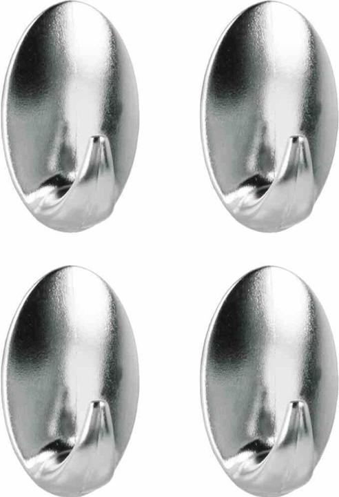Image du produit Metaltex Crochet Liliput 4 pièces chrome inox 294612010