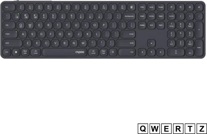 Produktbild Rapoo E9810M Dunkelgrau Kabelloses Multimodus Deskset (DE, Kabellos)