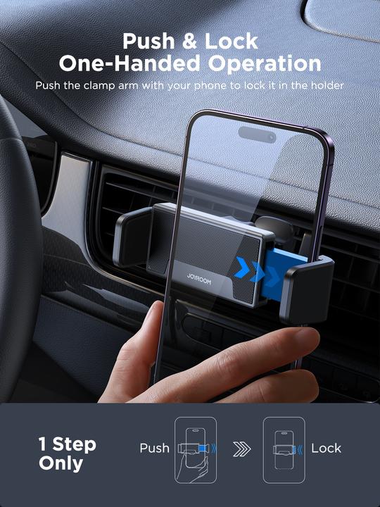Actual product image Joyroom car phone holder for air vent black (JR-ZS377)