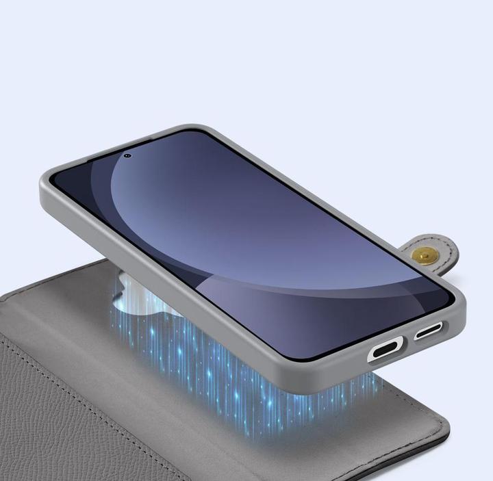 Actual product image Dux Ducis Lawa Series MagSafe Kunstleder Bookcover Hülle (Samsung Galaxy S25)