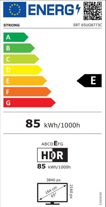 Energie-Label Strong SRT65UG8773C (65", QLED, 4K, 2023)