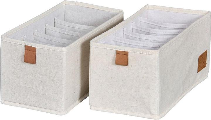Produktbild Love it Store it Premium Kleiderschrank Organizer 2er Set mit 6 Fächern (15 x 30 x 15 cm, 6.75 l)