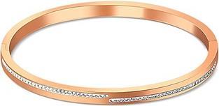 Actual product image JVD Solid bronze bracelet with zircons SSSB0055XI8RO - Dimension: 6.4 x 5.3 cm
