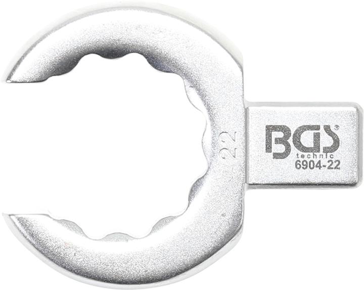 BGS Einsteck-Ringschlüssel offen 22 mm Aufnahme 9 x 12 mm (22 mm)