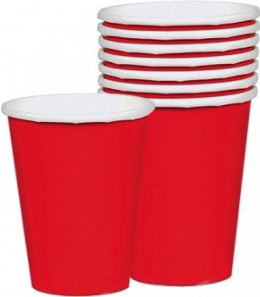Produktbild Amscan Rote Becher (8 x)
