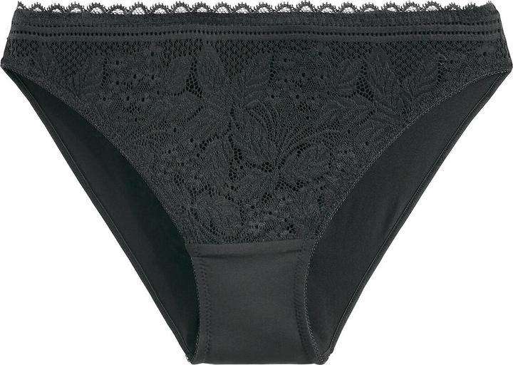 Image du produit La Redoute Collections Slip en microfibre avec détails en dentelle (40, Une unité par pack)