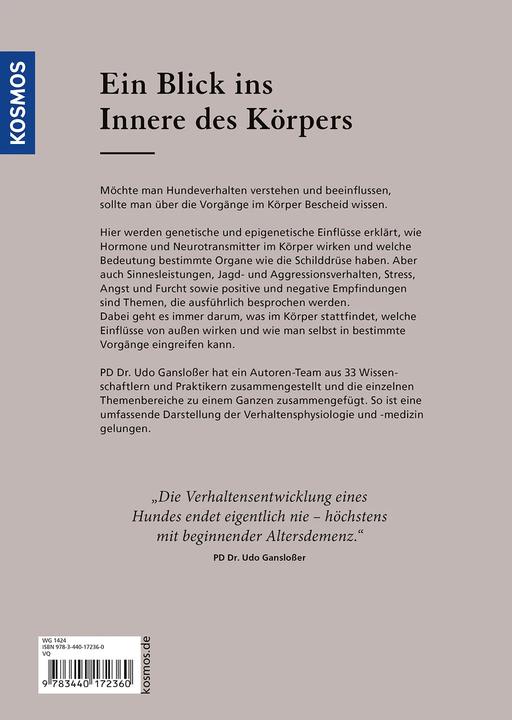 Image du produit Kosmos Verhaltensphysiologie & -medizin (Allemand, Udo Ganslosser, 2023)