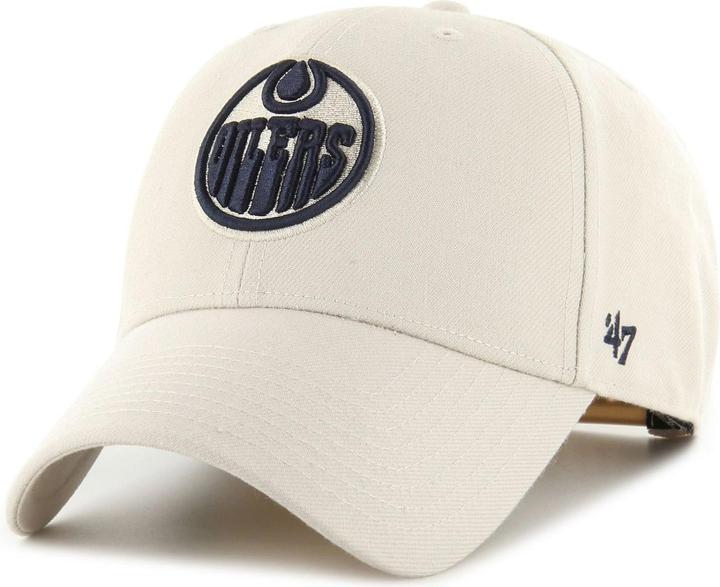 47 Brand Snapback Cap - NHL Edmonton Oilers Bone Beige (One Size)