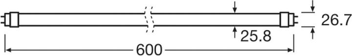 Actual product image Osram Led Tube T8 Em (G13, 6.60 W, 720 lm, 1 x, F)