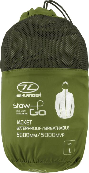 Produktbild Highlander Stow & Go Olive Packaway Jkt - S (S)