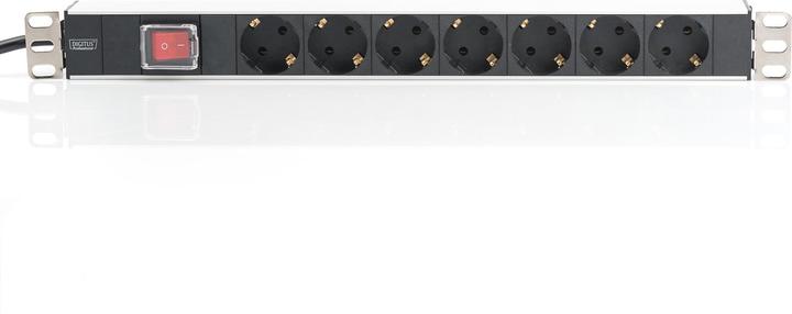 Actual product image Digitus Socket strip with aluminium profile (7 x, CEE 7/3, 2 m)