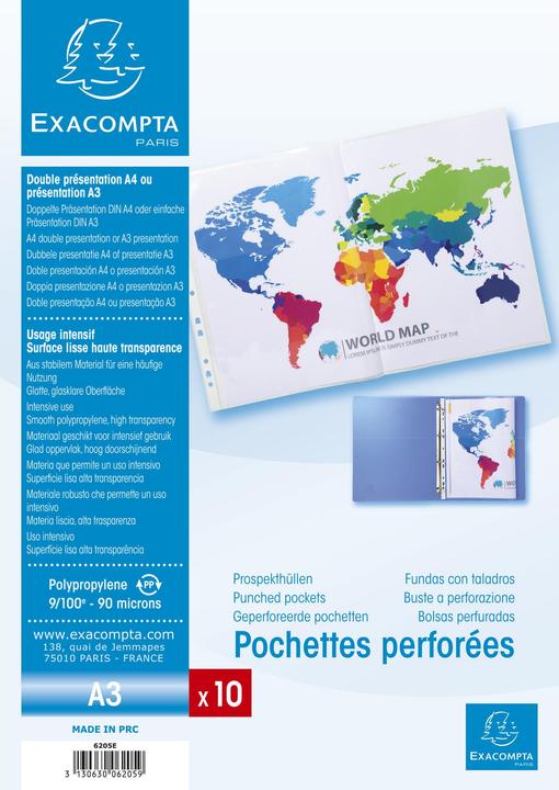 Actual product image Exacompta Sleeves and bags (A3, 10 x)