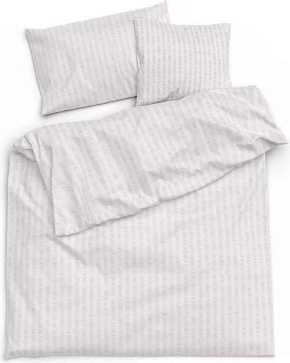 Actual product image Lotus Bettwaren Bed Linen Satin Seersucker uni (Duvet cover, 160 x 210 cm)