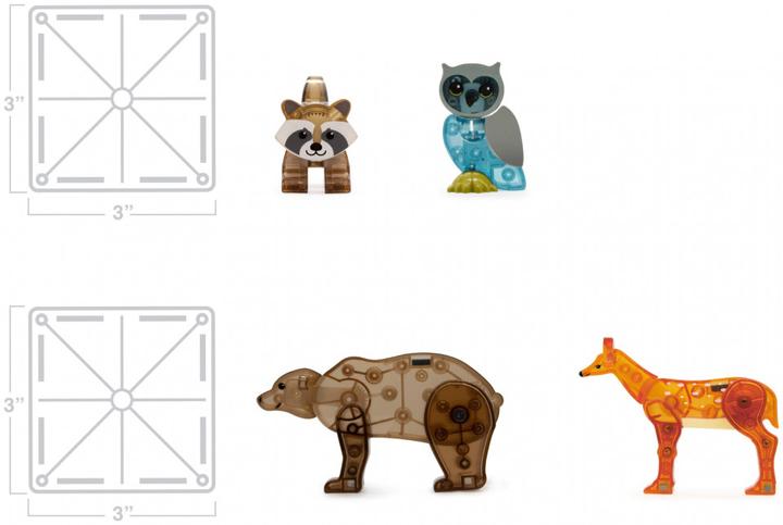 Immagine prodotto Magna-Tiles Set di animali della foresta (25 pezzi)