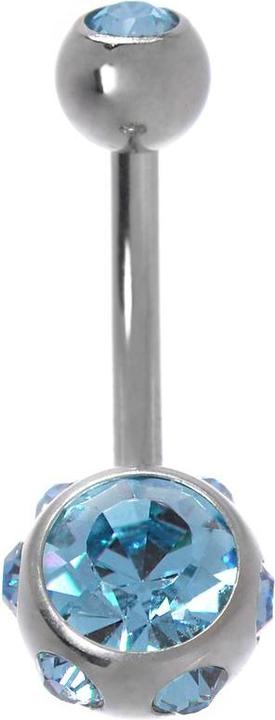 Produktbild Bijouteria Bauchpiercing (Chirurgenstahl 316L, Kristall)