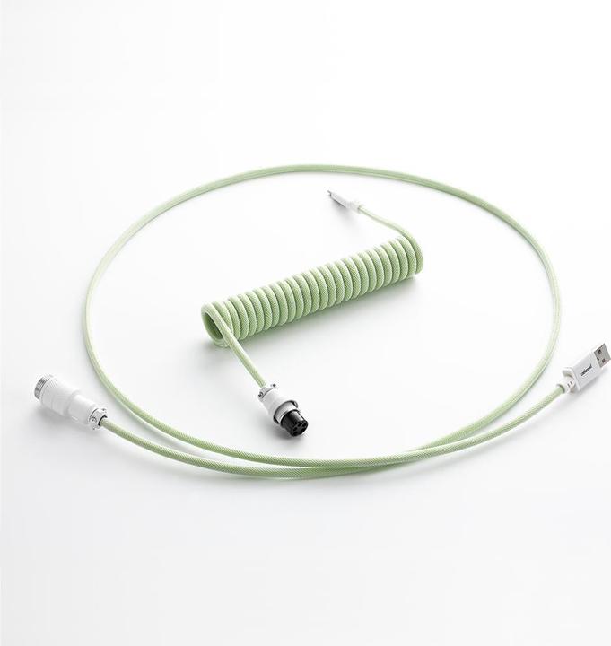 CableMod Pro Coiled Keyboard Cable USB-C zu USB Typ A, Lime Sorbet (1.50 m, USB 2.0)