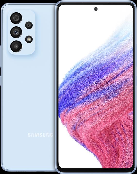 Samsung Galaxy A53 5G (256 Go, Bleu génial, 6.50", Double SIM, 64 Mpx, 5G)