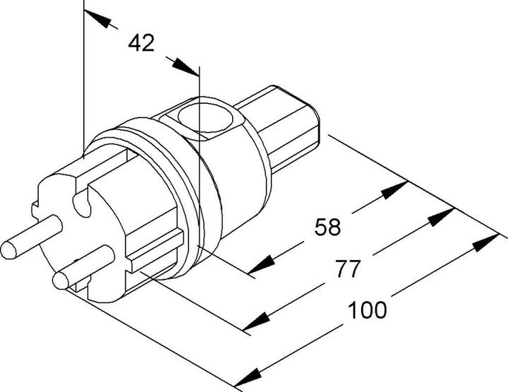 Produktbild Kleinhuis GmbH Co. KG Illu-Stecker 77 f. Illuminationsleitung