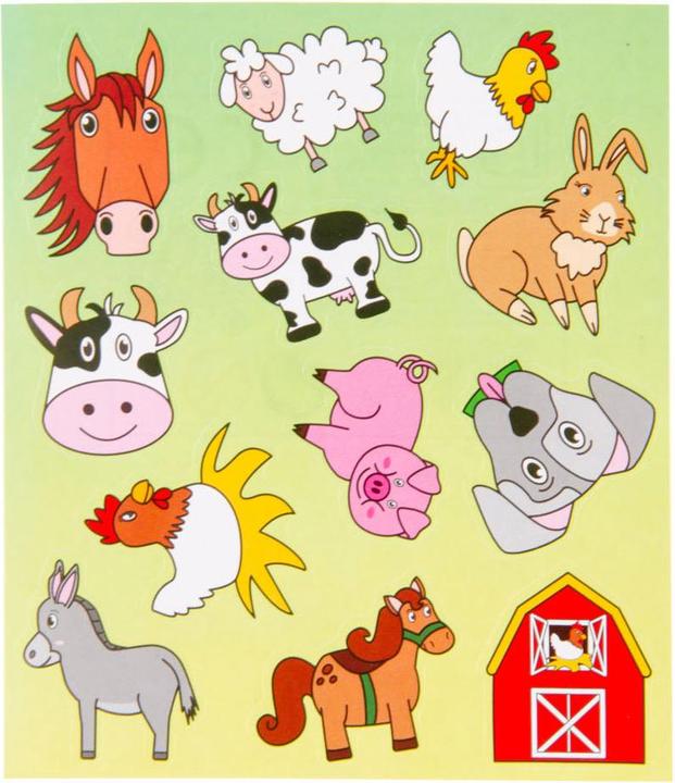 Immagine prodotto LG-Imports Foglio di adesivi Animali della fattoria