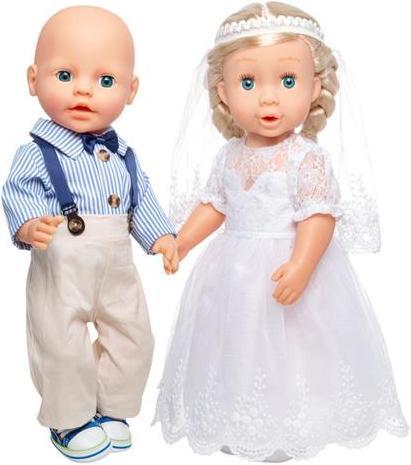 Actual product image Heless Dolls wedding dress with veil