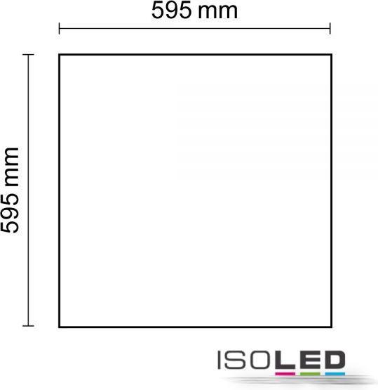 Image du produit Isoled Panneau LED Professional 600x600 36W Cadre blanc 4000K Dimmable (4100 lm)