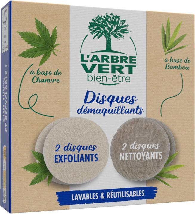 L'arbre vert Make-up Entferner-Pads x4 (Make-Up Entferner, 498.67 ml)