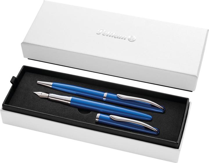 Image du produit Pelikan Stylo Plume & Stylo Bille Jazz Noble Elegance Saphire Bl (Bleu, 2 x)
