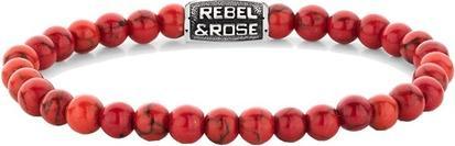 Rebel Rose - Red Delight Vintage Beaded Bracelet RR-60118-V - Dimension: 20 cm - L+ (20 cm)