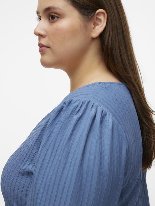 Produktbild Vero Moda Normal geschnitten U-Ausschnitt Curve Voluminöser Armschnitt Top Bluse (52, 54)