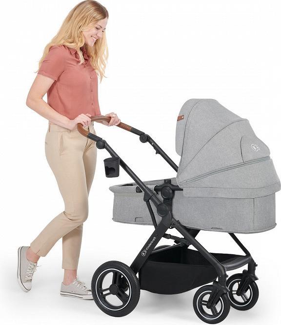 Actual product image KinderKraft Pram B-Tour 3 in 1 Lichtgrijs