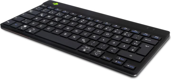 Produktbild R-Go Tools R-Go Compact Break ergonomische Tastatur, QWERTZ (DE), bluetooth, schwarz (DE, Kabellos)