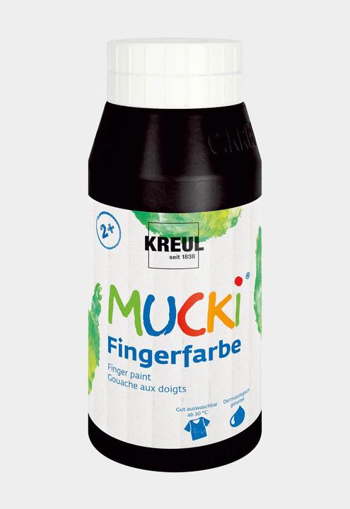 Immagine prodotto Mucki Pittura a dito (Nero, 750 ml)