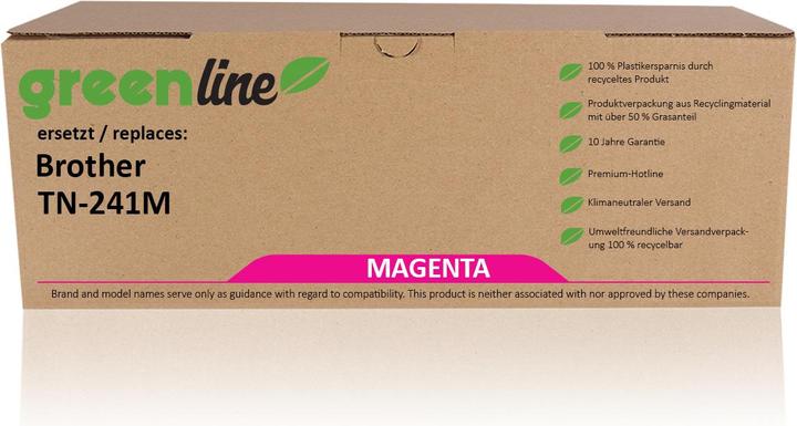 Inkadoo Toner greenline ersetzt Brother TN-241 M XL Toner, magenta Magenta (M)