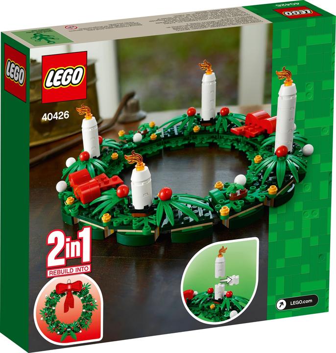 Actual product image LEGO 2-in-1 Advent Wreath (40426, LEGO Rare Sets)