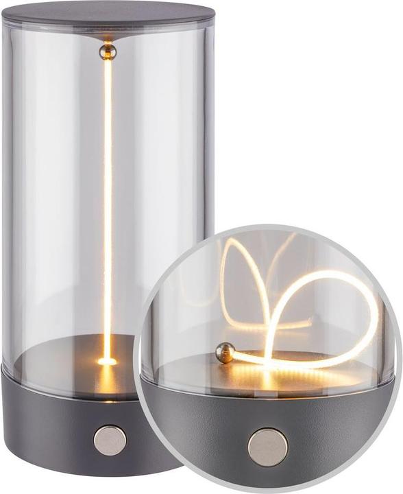 Image du produit Briloner WIGGLE Akku Tischleuchte mit Lichtfaden - Anthrazit