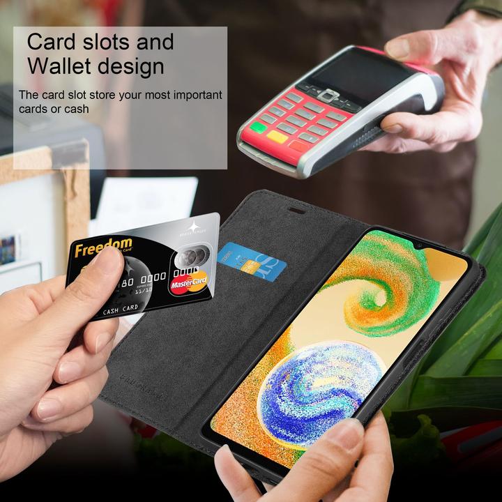 Actual product image Cadorabo Case Book Invisible Magnet (Samsung Galaxy A04S)