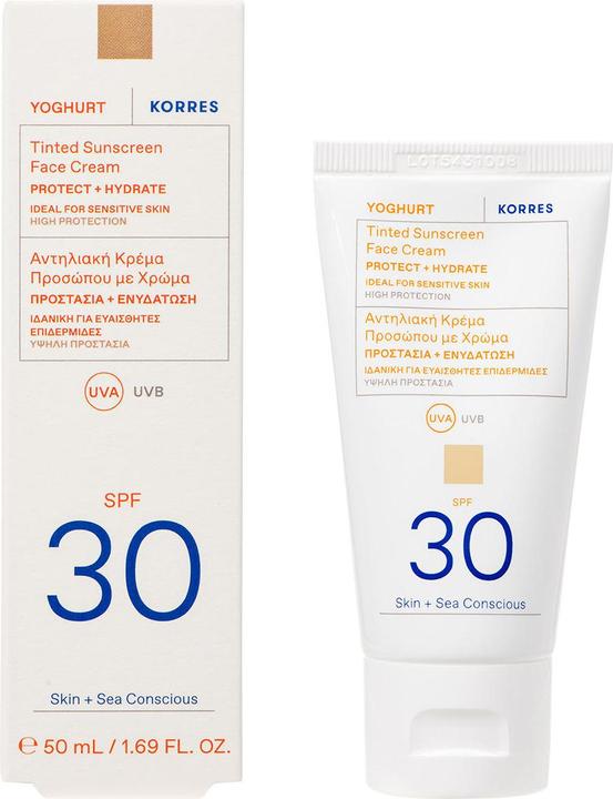 Produktbild Korres Yoghurt Tinted Sunscreen Face Cream SPF 30 (Sonnencreme Gesicht, SPF 30, 50 ml)