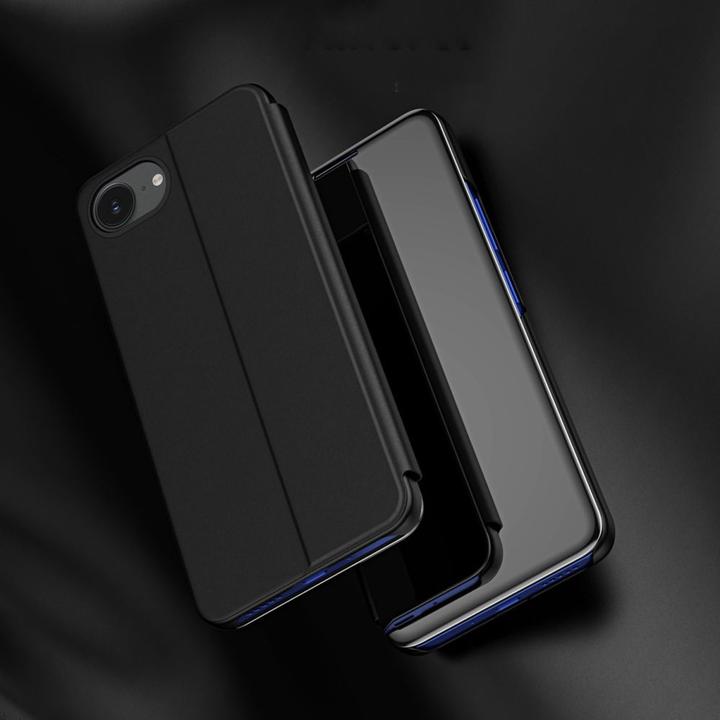 Image du produit Hurtel Back panel cover Clear View Case for iPhone 16e Flip Cover - Black (Apple iPhone 16e)