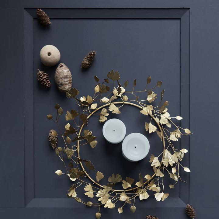 Actual product image House Doctor Wreath, HDTwigs, brass finish