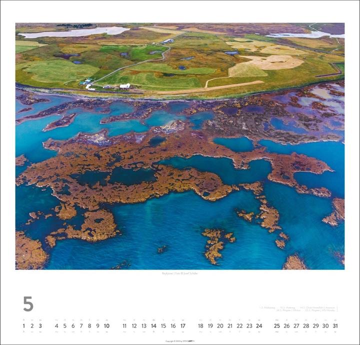 Produktbild Island Kalender 2026 - Insel aus Feuer und Eis (48 x 46 cm, Deutsch)