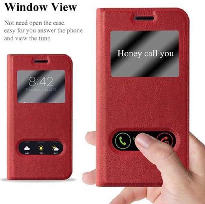 Produktbild Cadorabo Book mit View Doppelfenster Cover (Samsung Galaxy J3)