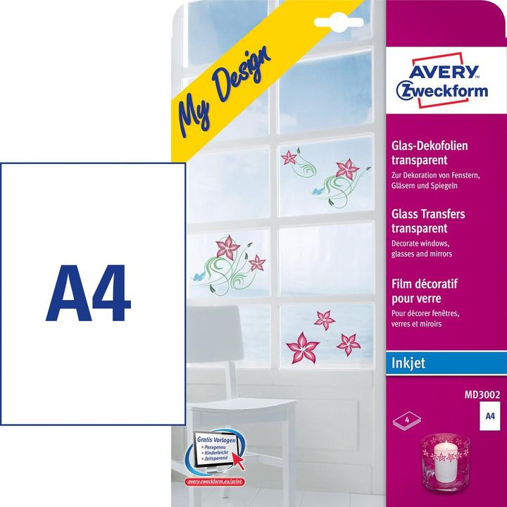 Produktbild Avery Glas-Dekofolie (A4)