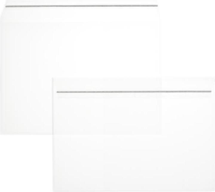 Nährwerte und Zutaten Blanke Briefumschläge Offset transparent C5 100 my haftklebend VE=100 Stück transparent (162 x 229 mm, 100 x)