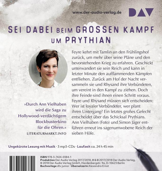 Produktbild Das Reich der sieben Höfe Teil 3: Sterne und Schwerter (Deutsch, Alexandra Ernst, Sarah J. Maas, Ann Vielhaben, Simon Jäger, 2018)