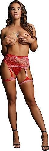 Actual product image Le Désir Tie Dye Kiss Garterbelt & Dazzling Deep-V Cleavage Sticker - O/S (One size)