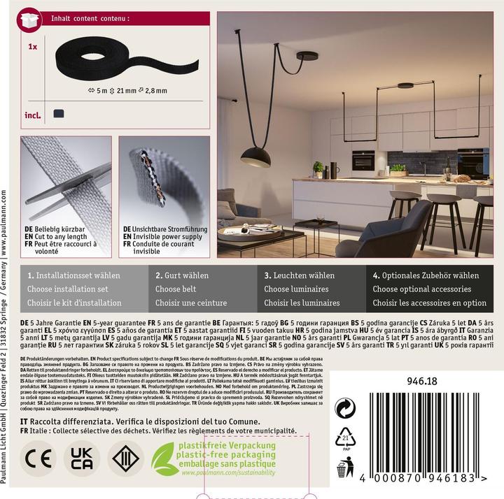Actual product image Paulmann Gurt-System ULine Gurt