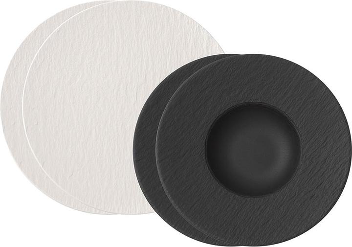 Immagine prodotto Villeroy & Boch Italian Set White & Black Manufacture Rock blanc (4 Pezzo/i)
