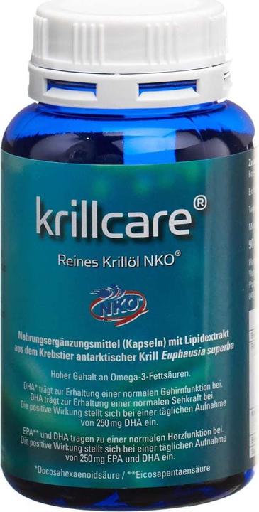 Produktbild Krillcare Krill Oil 500 mg NKO90 (90 Stück, Kapseln, 90 g)
