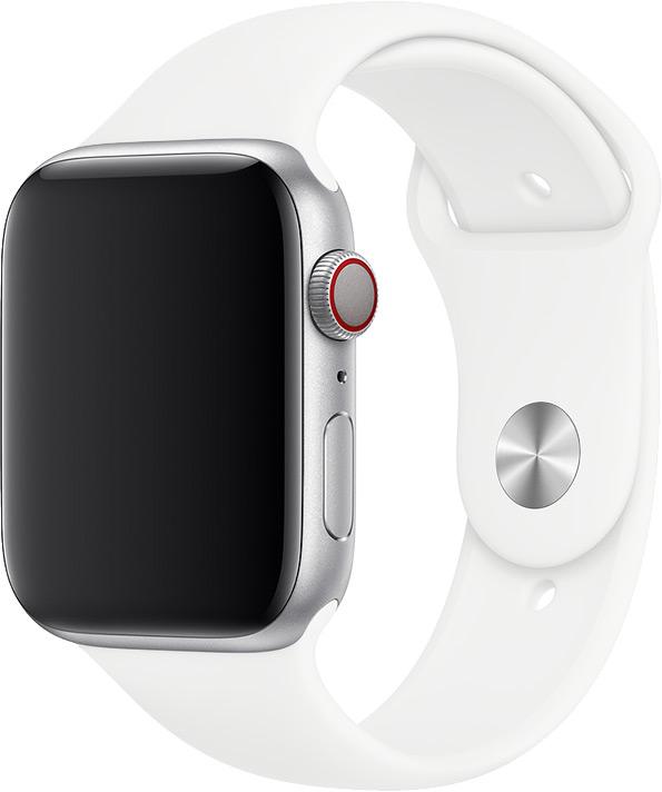 Produktbild PhoneLook Silikon Sport Armband Weiss- 38mm / 40mm / 41mm (41 mm, 38 mm, 40 mm, Gummi / Silikon, Apple Watch)